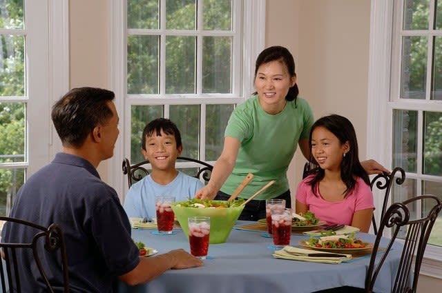 Happy children engaged with their parents