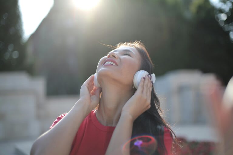 A person reflecting on their thoughts.
