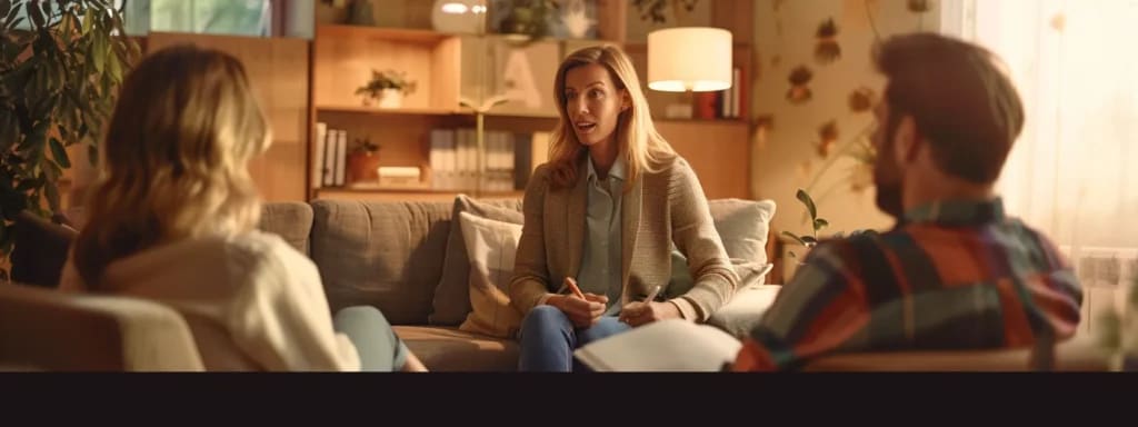 A therapy session in a cozy room
