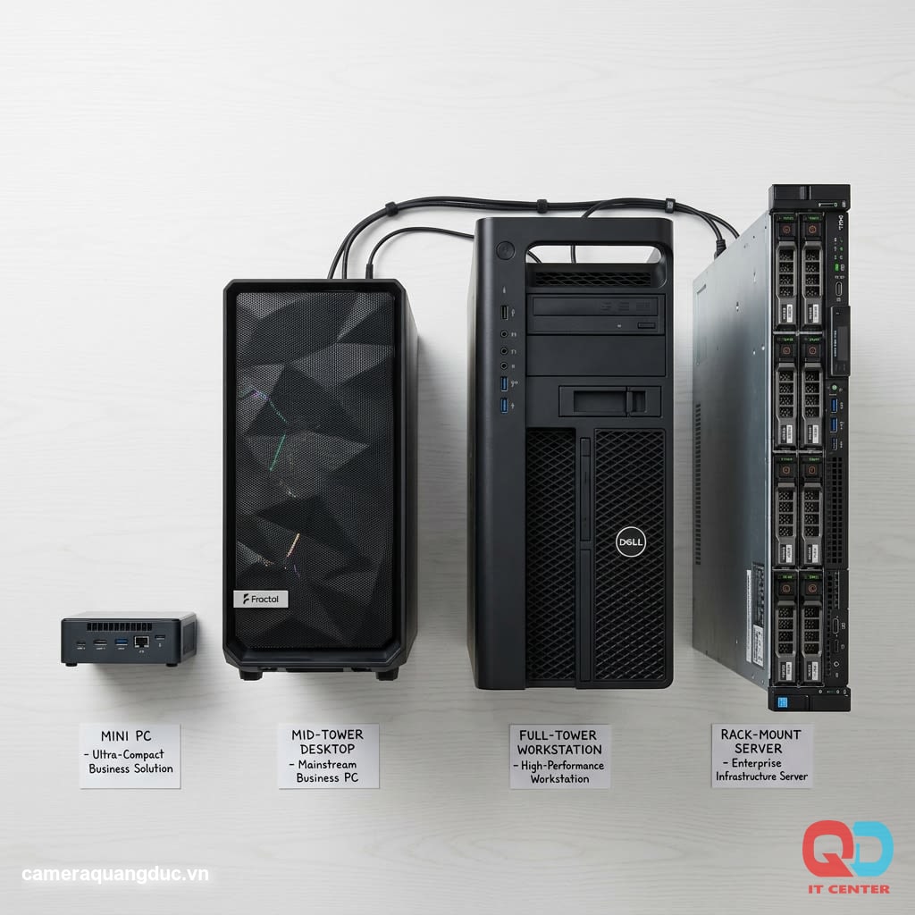 PC configuration comparison table by role