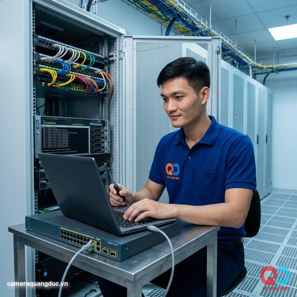 Network switch configuration technician