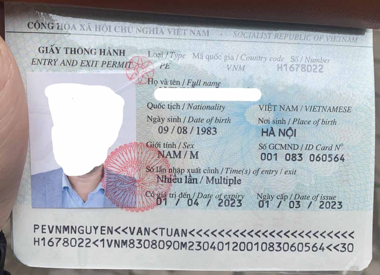 Giấy thông hành Hà Khẩu