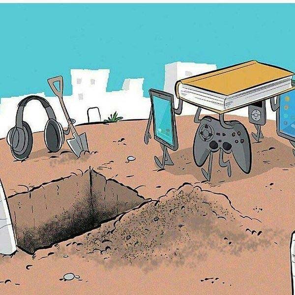 Electronic devices are killing books
