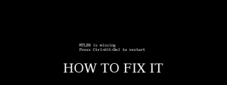 NTLDR is missing xp… How to fix it ? image