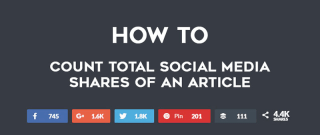 Social Share Count – How To Count Total Social Media Shares of An Article? image