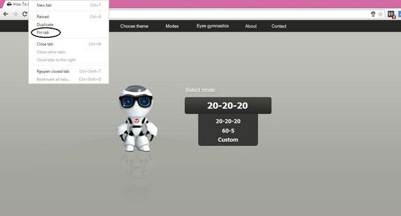 Pining eye vision website image