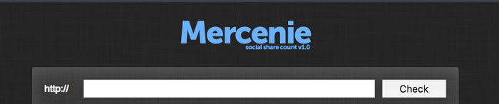 Mercenie Social Share Online Count Screenshot Image