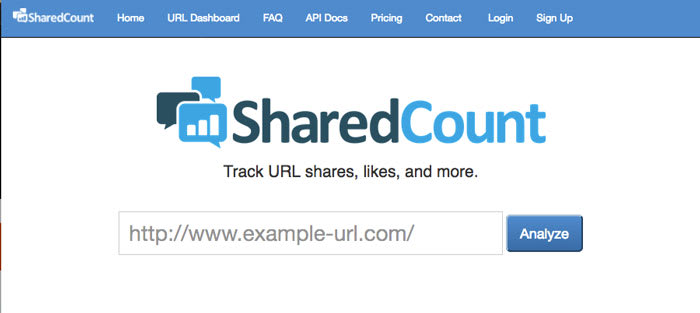 SharedCount Get total Share Image