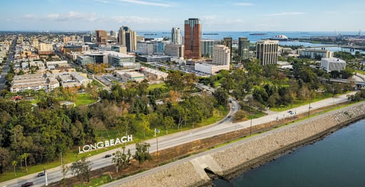 Long Beach city skyline