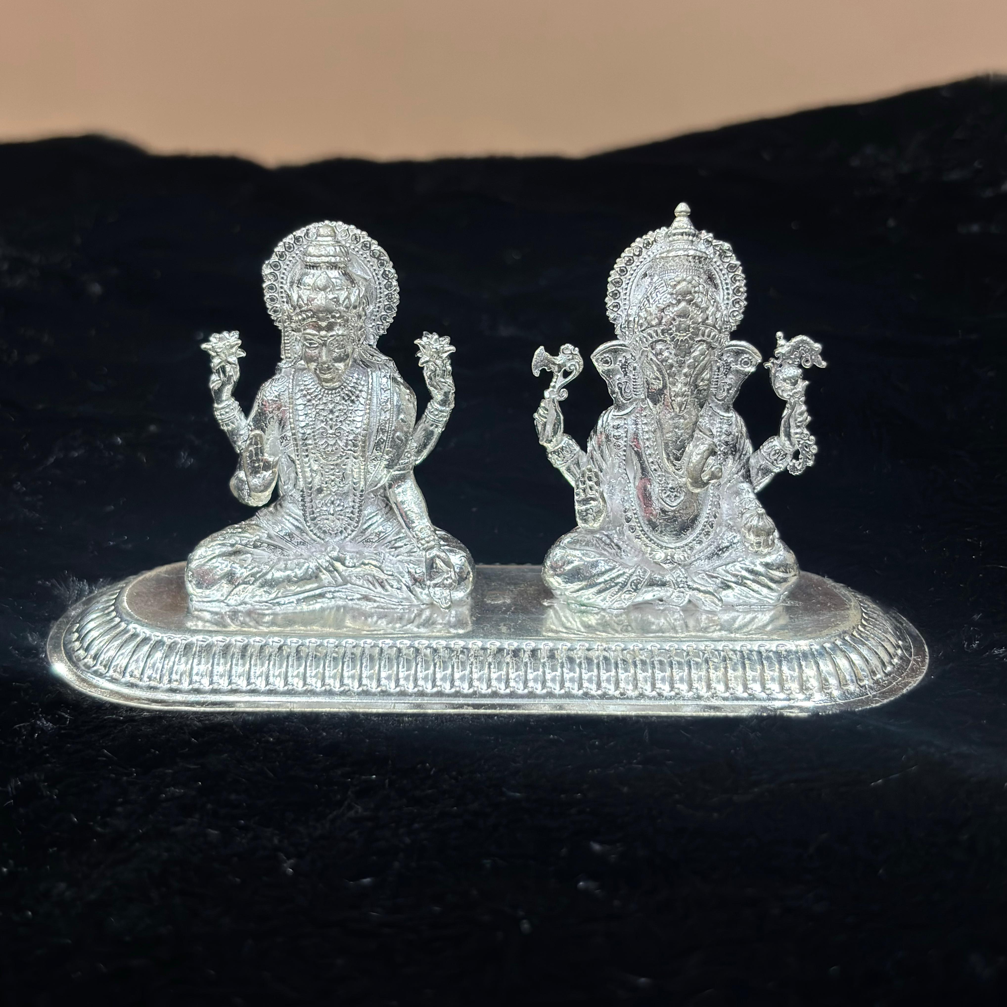 3d Attached Laxmi Ganesh Murti - Big