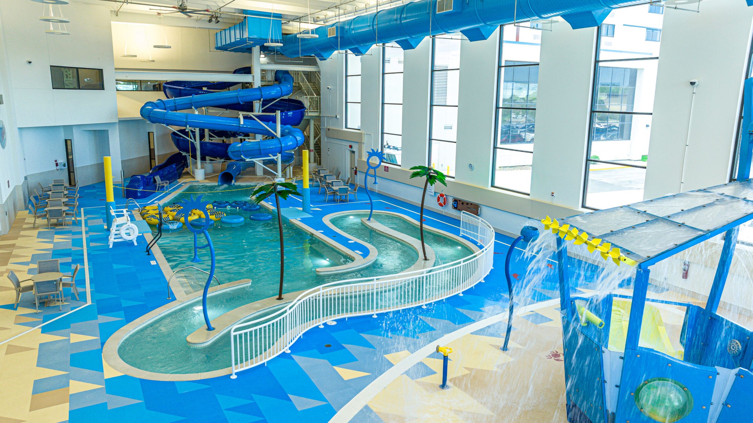water park at island resort and casino in Harris Michigan