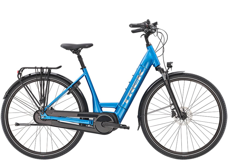 Trek District+ 6 400W Alpine Blue Lowstep 2022