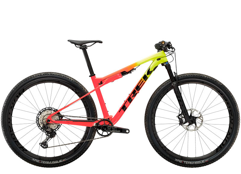 Trek Supercaliber 9.8 XT Radioactive Yellow to Coral Fade