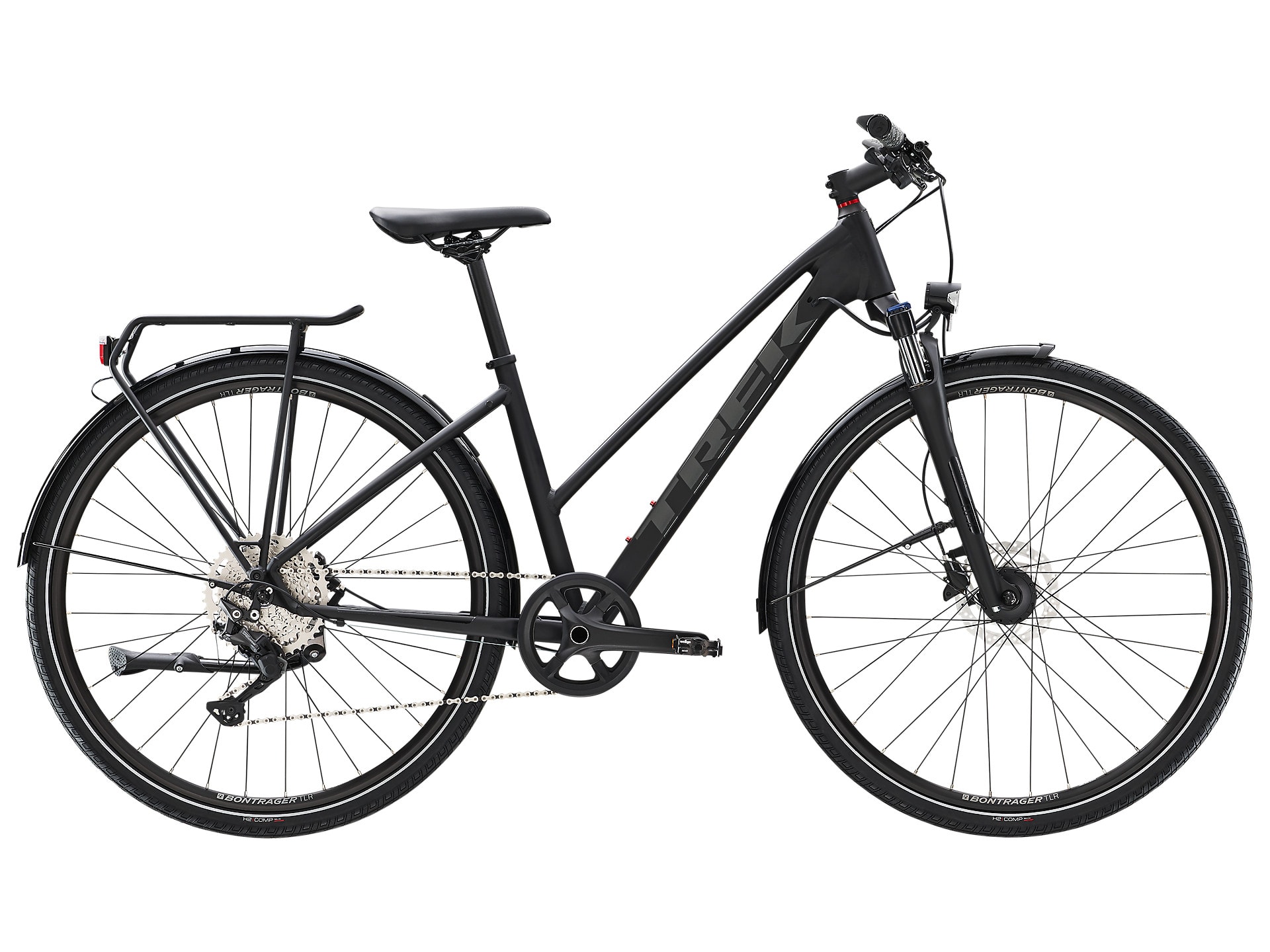 Trek Dual Sport 3 Equipped Stagger Matte Trek Black