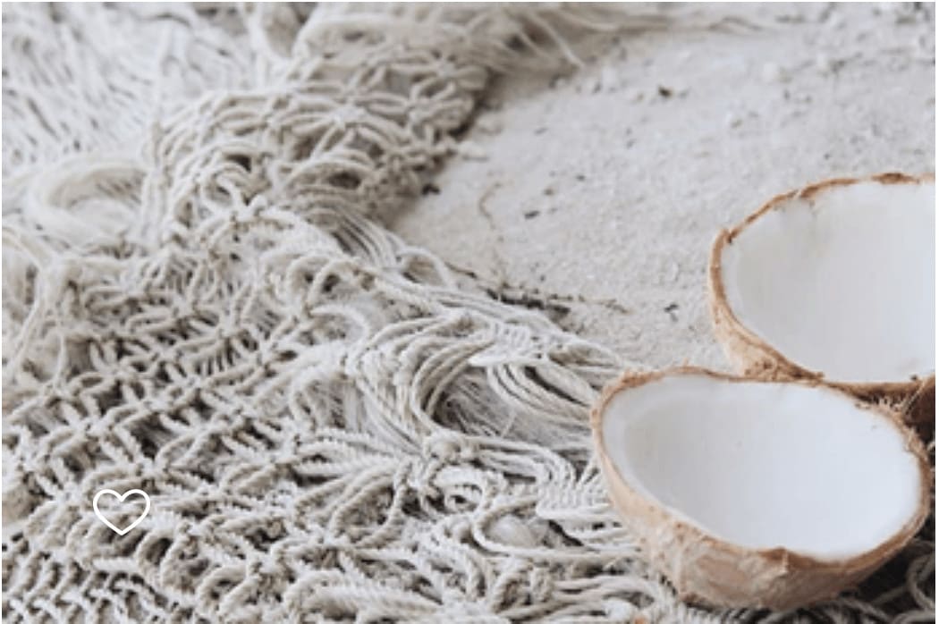Coconuts on beach