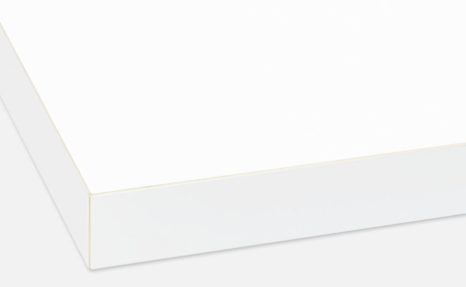 梨地のエンボス加工が施された共巻エッジ