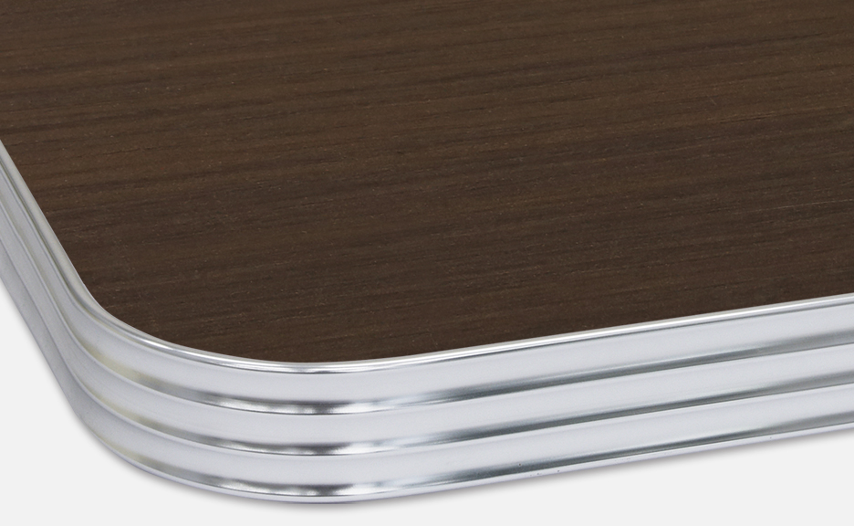 光沢のあるアルミ波型エッジ