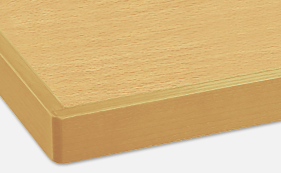 WF-MNJ メラミン天板（木製エッジ） 和風白木系・テーブル・ハストネット