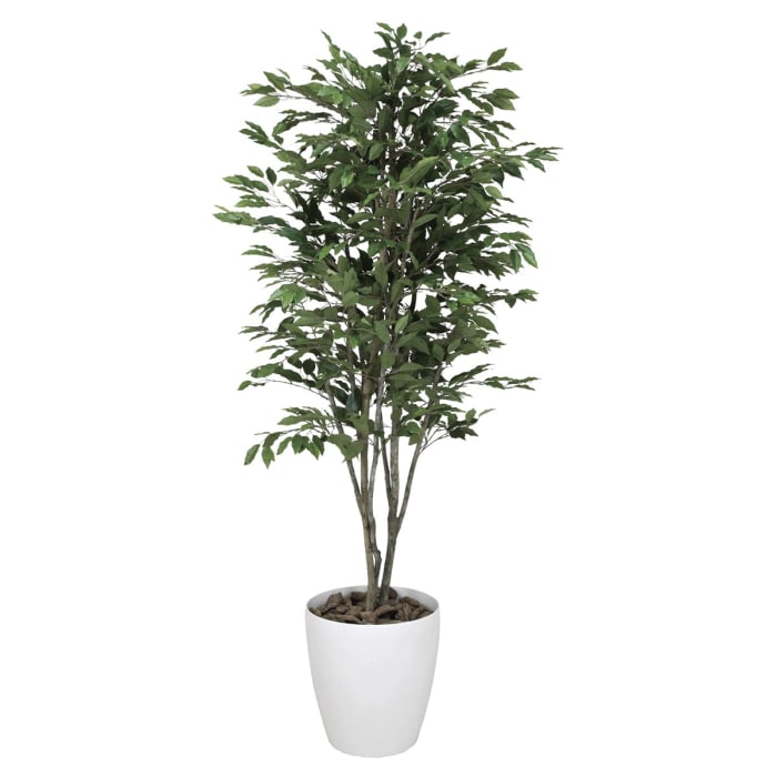 最高の品質の ラッキーハント光触媒 ベンジャミンツリー1.6m人工観葉植物