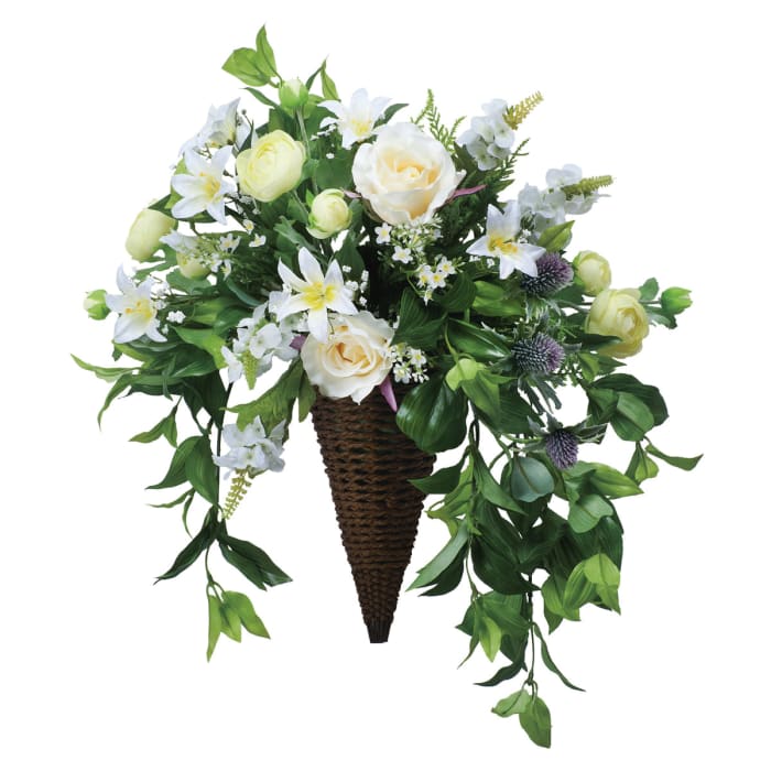 壁掛けスイートグリーン 555A100 光触媒 造花-画像1