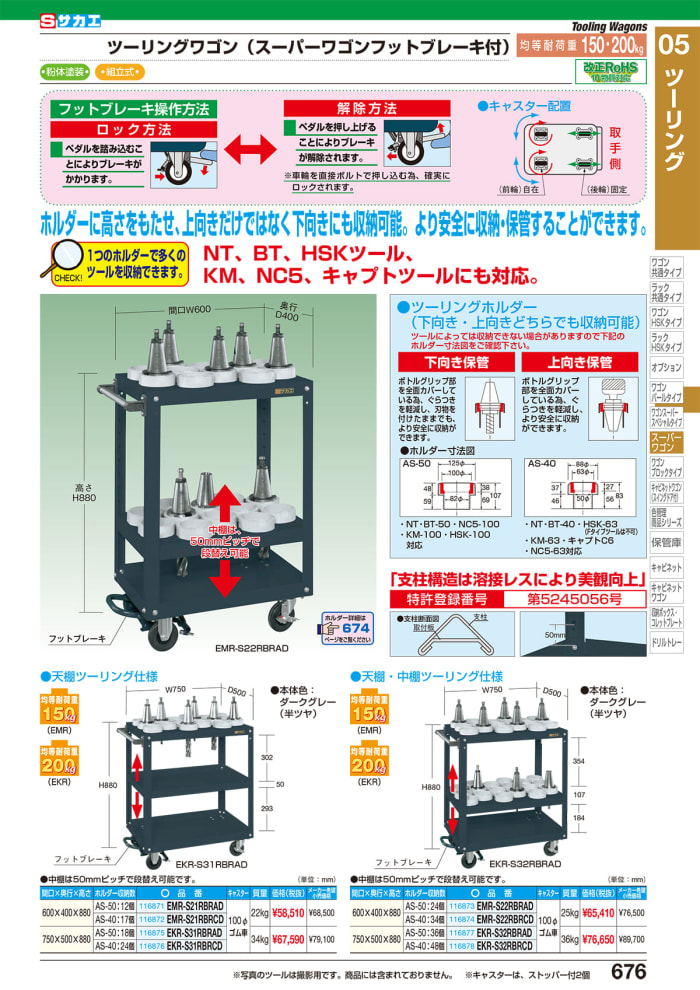 新品豊富な】 (送料別途)(直送品)サカエ SAKAE ツーリングワゴン TLR-24AJK KanamonoYaSan KYS 通販  PayPayモール