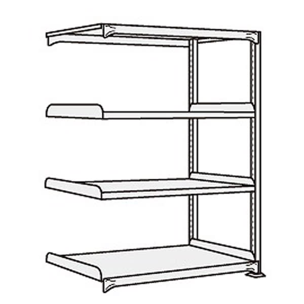 87％以上節約 サカエ 中軽量棚NE型 200kg 段 連結 H1800mm 4段 NE-1744R 204627