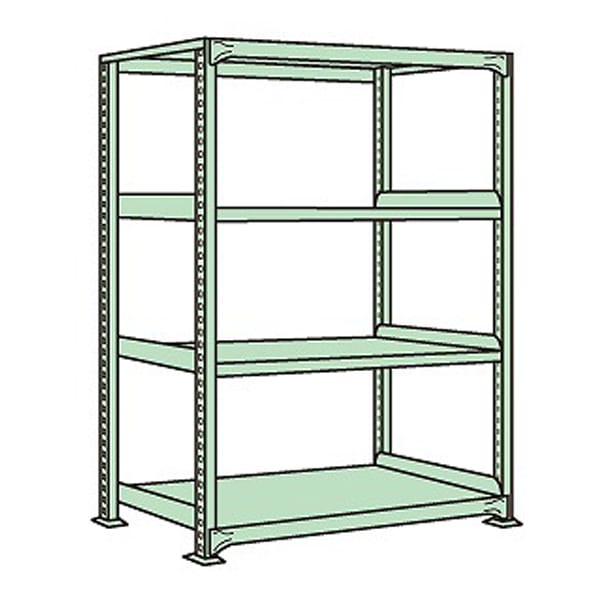 軽中量棚ＮＤＷ型（１５０ｋｇ／段・連結・４段タイプ）　ＮＤＷ−１３２４Ｒ - 1