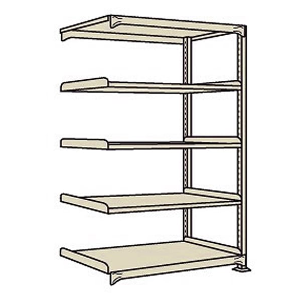 軽中量棚ＮＤ型（１５０ｋｇ／段・連結・Ｈ２１００ｍｍ・５段）　ＮＤ−２５２５Ｒ - 1