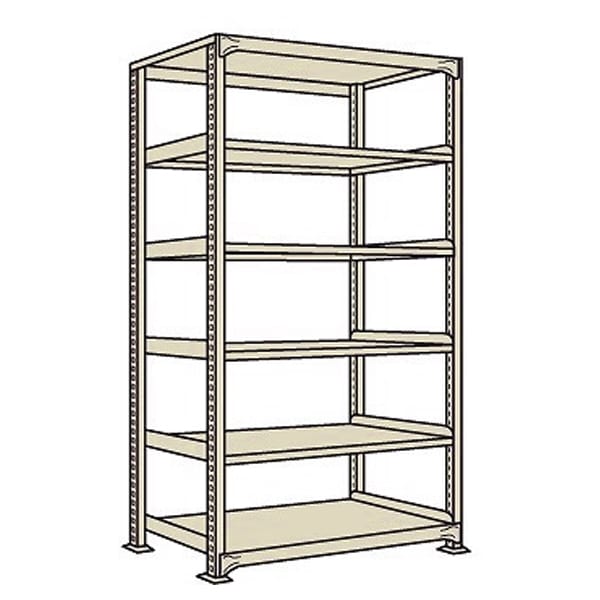 競売 サカエ SAKAE 中軽量棚ＭＬ型 ２５０ｋｇ 段 単体 Ｈ１２００ｍｍ ４段 ML-8544