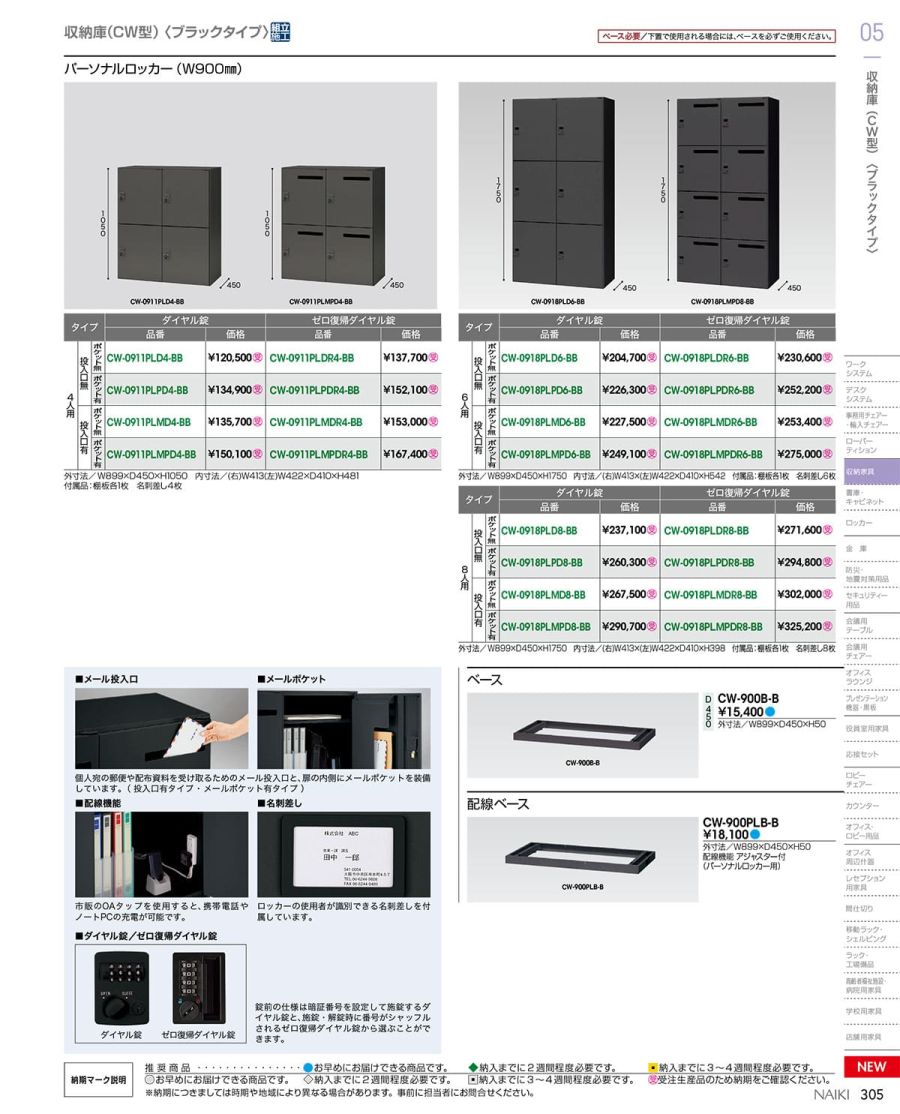 あなたにおすすめの商品 ナイキ 壁面書庫 ファイル引出し 3段 下置き用 899×400×450 ブラック CWS-0911S-3-BB  I270304