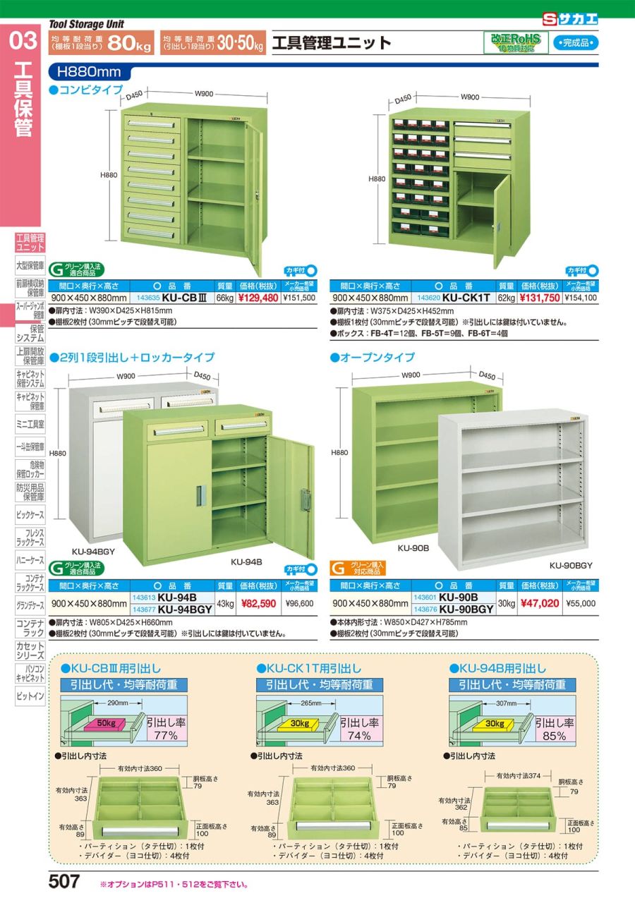 サカエ SAKAE   工具管理ユニット KU-7D1GY [A180605] - 1