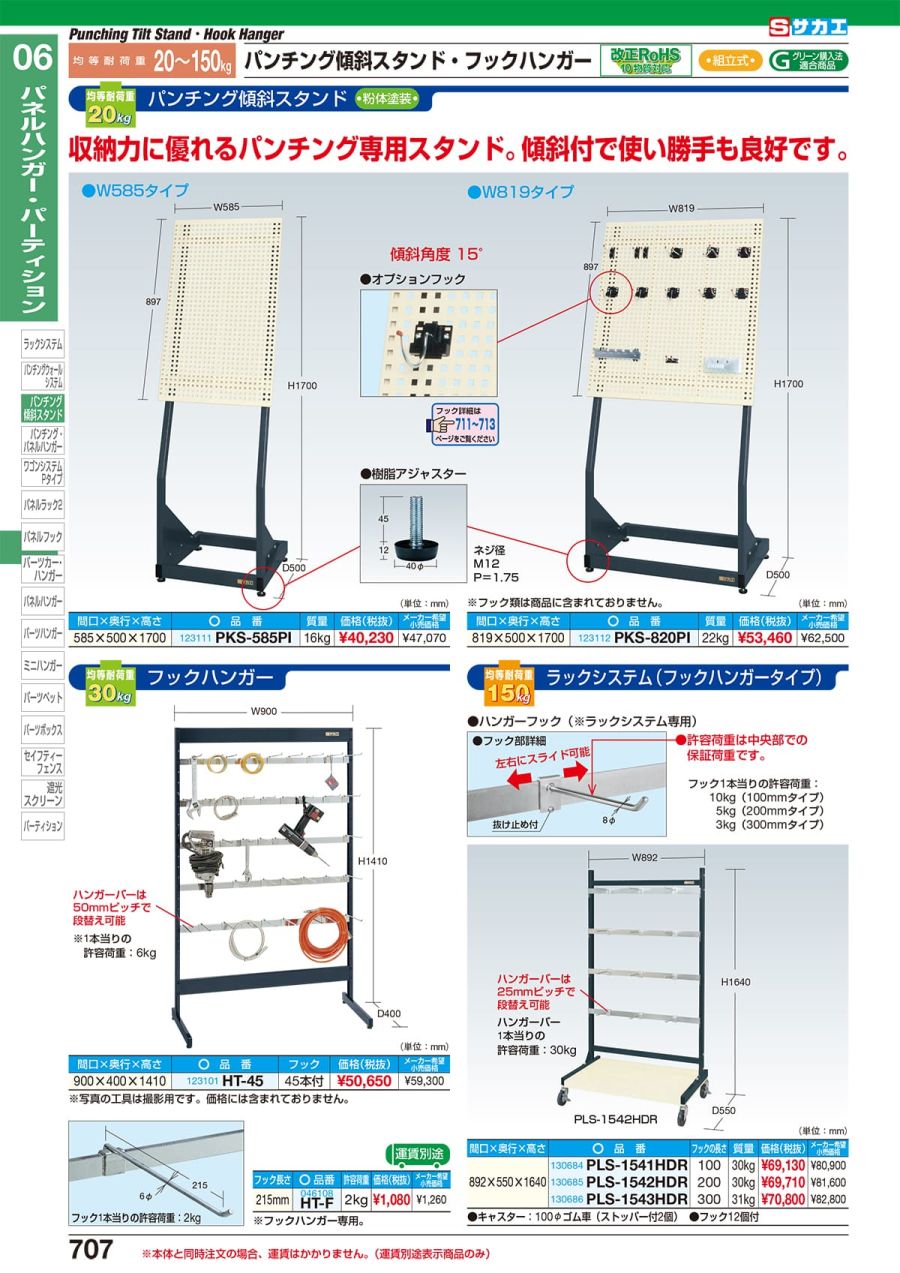 サカエ ラックシステム床置型 PLS-20D-