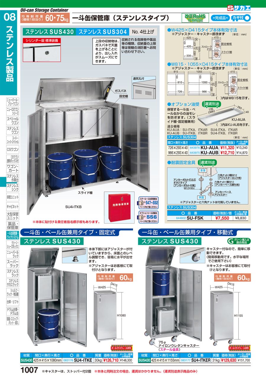 (送料別途)(直送品)サカエ 一斗缶・ポリタンク収納キャリー ITPT-CI - 2