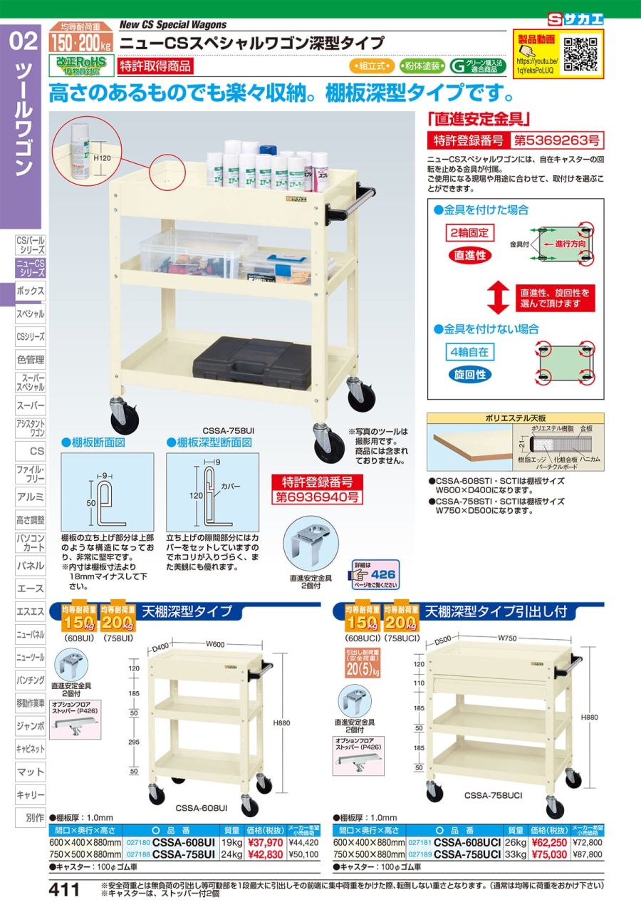 入園入学祝い SAKAE/サカエ 【代引不可】ニューCSスペシャルワゴン(ツートン) CSSA-608DG o-e.main.jp