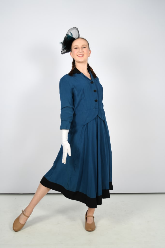 Mrs Peacock Navy Dress