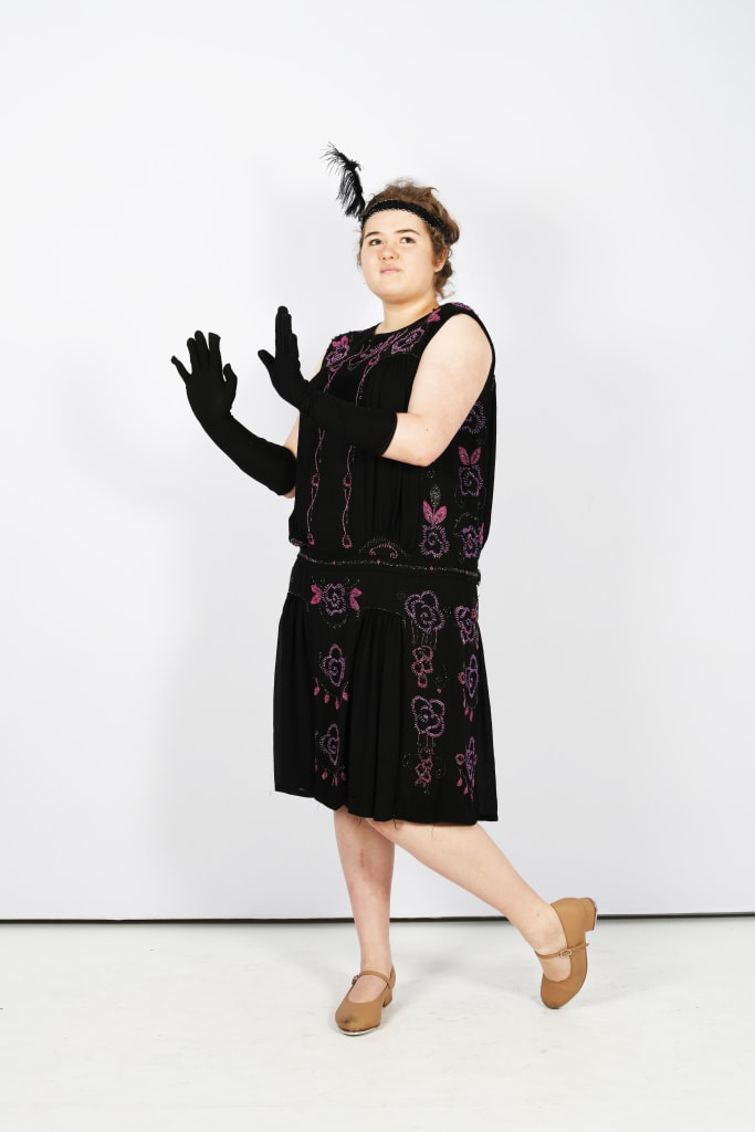 Black Tasseled Flapper Dress