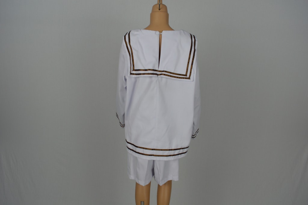 Vonn Trap Sailor Boy Suit - White and Gold