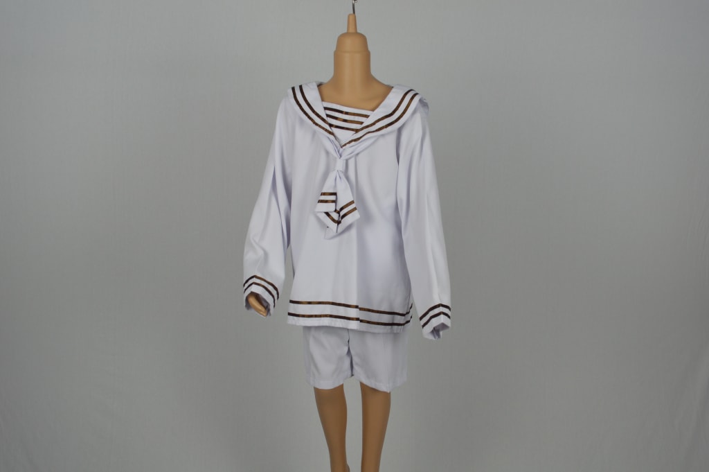 Vonn Trap Sailor Boy Suit - White and Gold