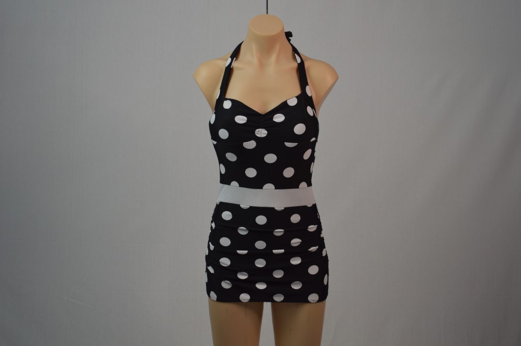 Black and White Polka Dot Swim Suit