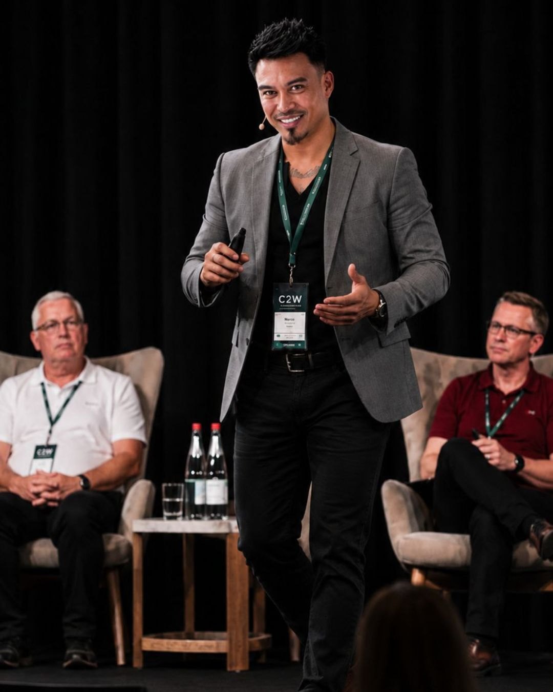 Marco Perrott speaking at C2W