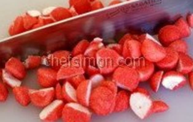 Glace aux fraises tagada - Etape 2