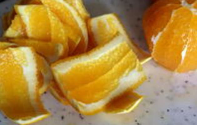 écorces d'oranges confites - Chez Darna