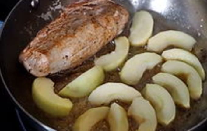 Filet mignon à la normande aux pommes et au cidre : recette Filet