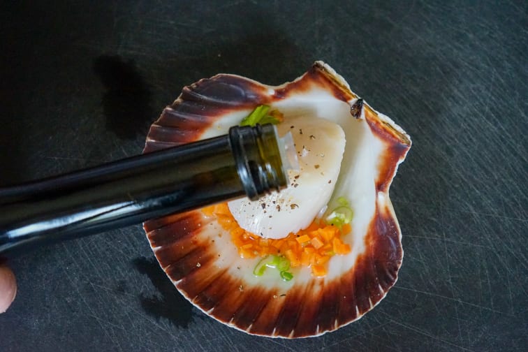 Noix de Saint-Jacques cuites en coquilles - Etape 6