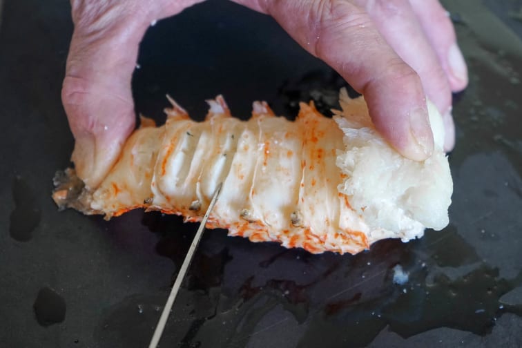 Queue de langouste pochée - Etape 11