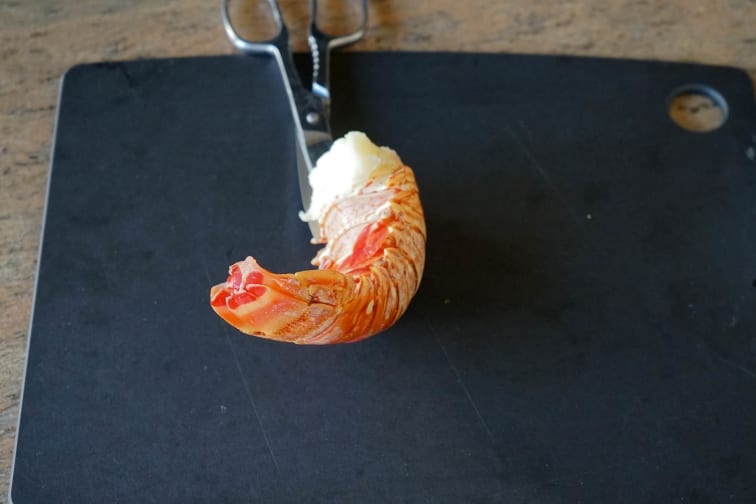 Queue de langouste pochée - Etape 8