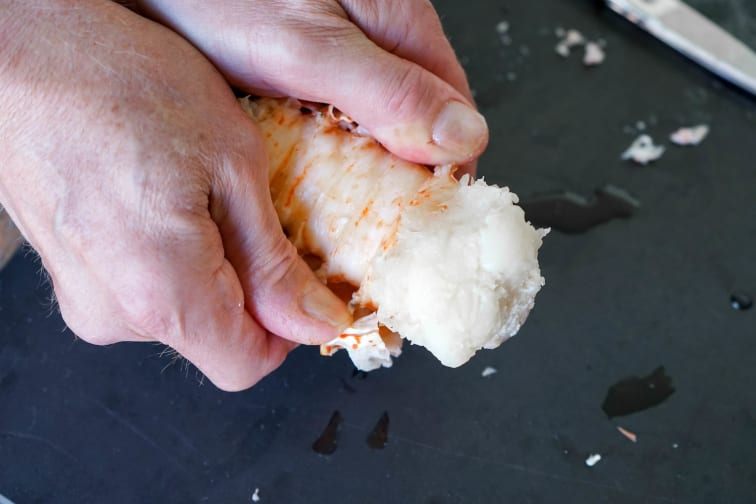 Queue de langouste pochée - Etape 9