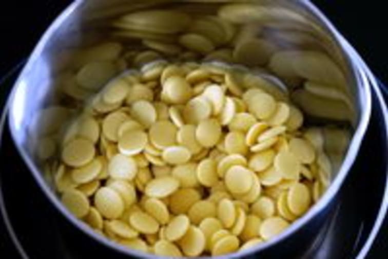 Tablage du chocolat blanc - Etape 1