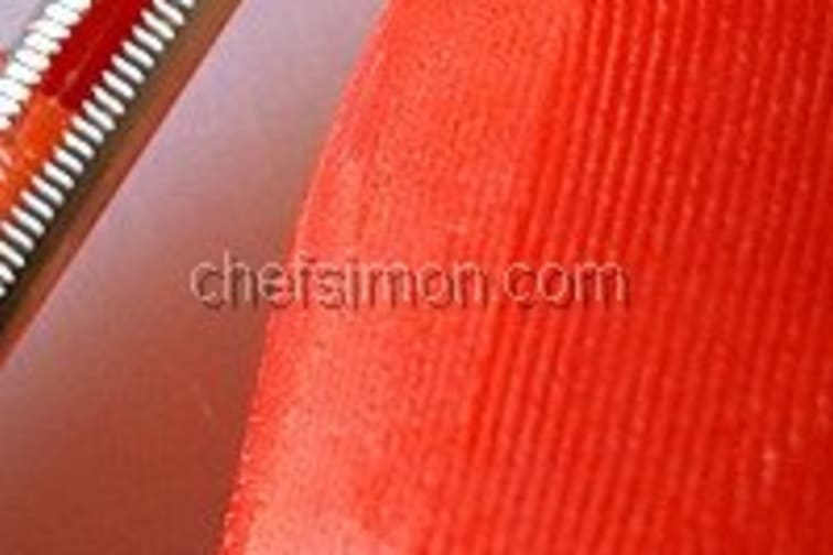 Peler un poivron au couteau - Etape 2