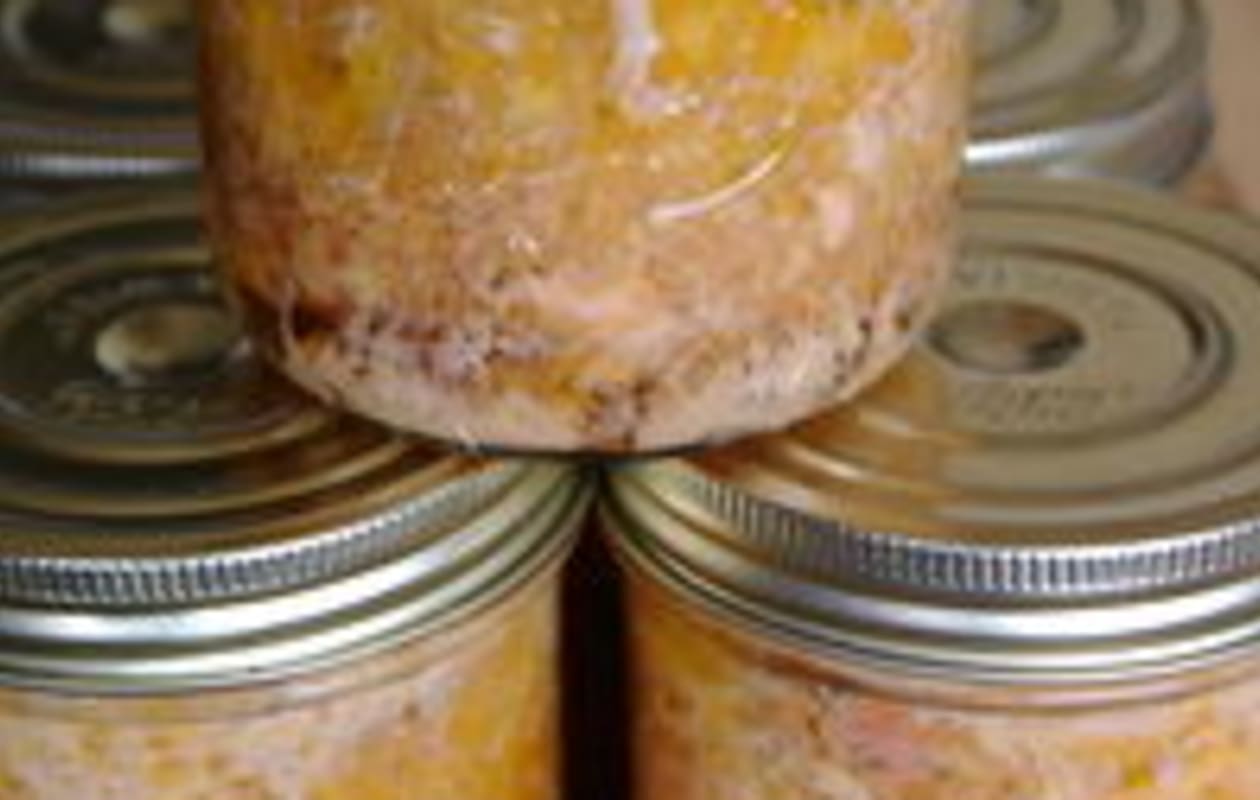 Terrine aux foies de volaille Cuisson et stérilisation en bocal